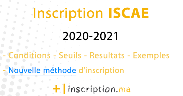 inscription concours ISCAE 2020-2021